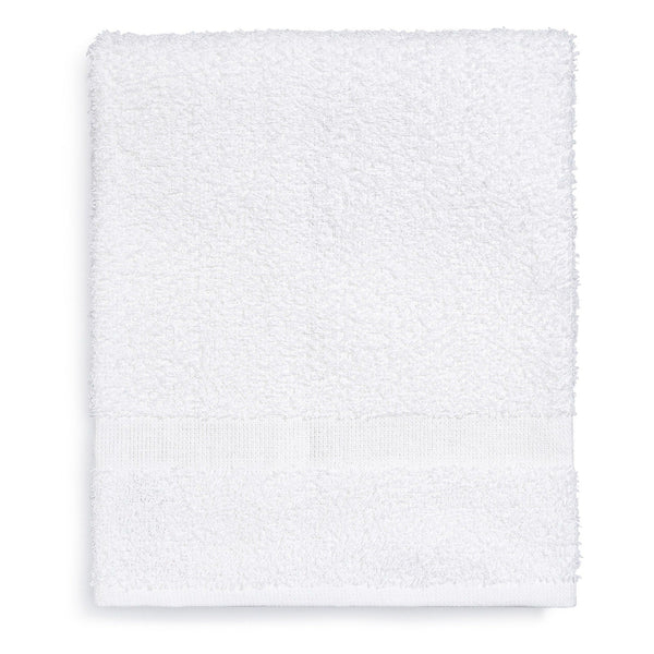 12x12 White Economy Washcloths, 1.00 lb/dz